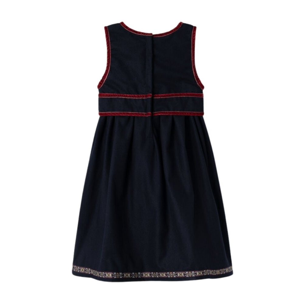 Name It - Festdrakt / Bunad - Dark Sapphire/ Tibetan Red