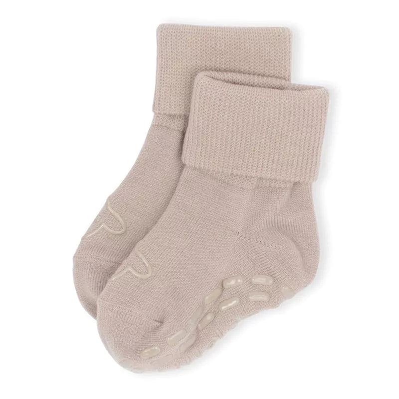 Lillelam - Ullsokker Antiskli Beige