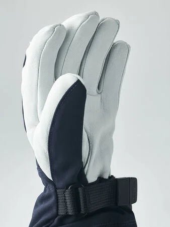 Hestra - Hansker Army Leather Heli Ski Jr Navy - Guttelus