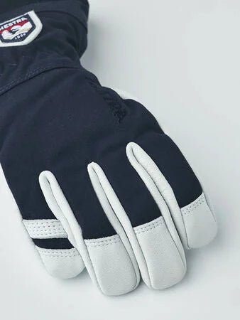 Hestra - Hansker Army Leather Heli Ski Jr Navy - Guttelus