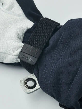 Hestra - Hansker Army Leather Heli Ski Jr Navy - Guttelus