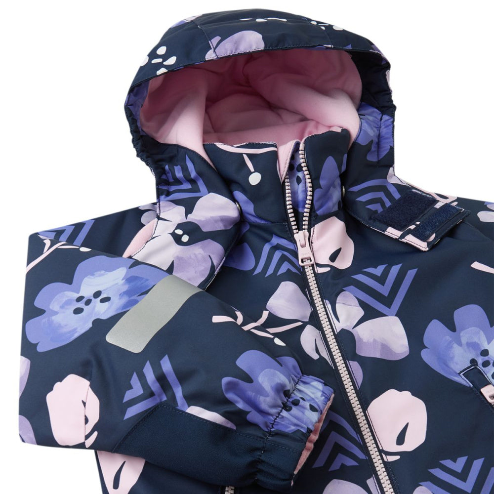 Reima - Vinterdress Kurikka Navy Flower Print