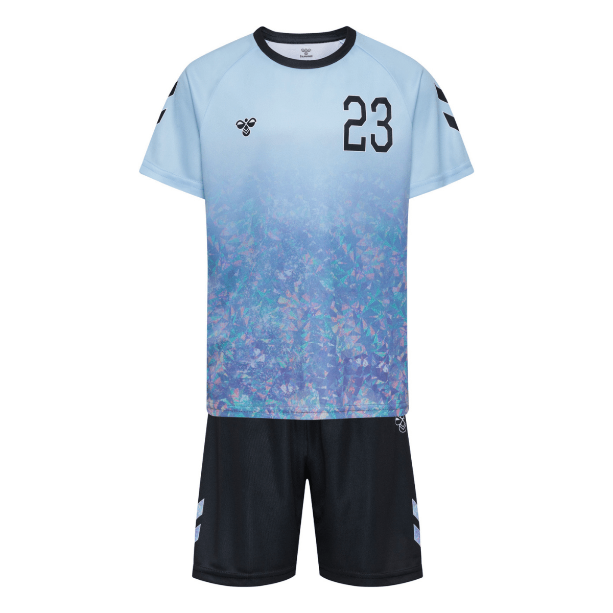 Hummel - Fotballdrakt 2-delt Shimmer Skyway/Black - Guttelus.no