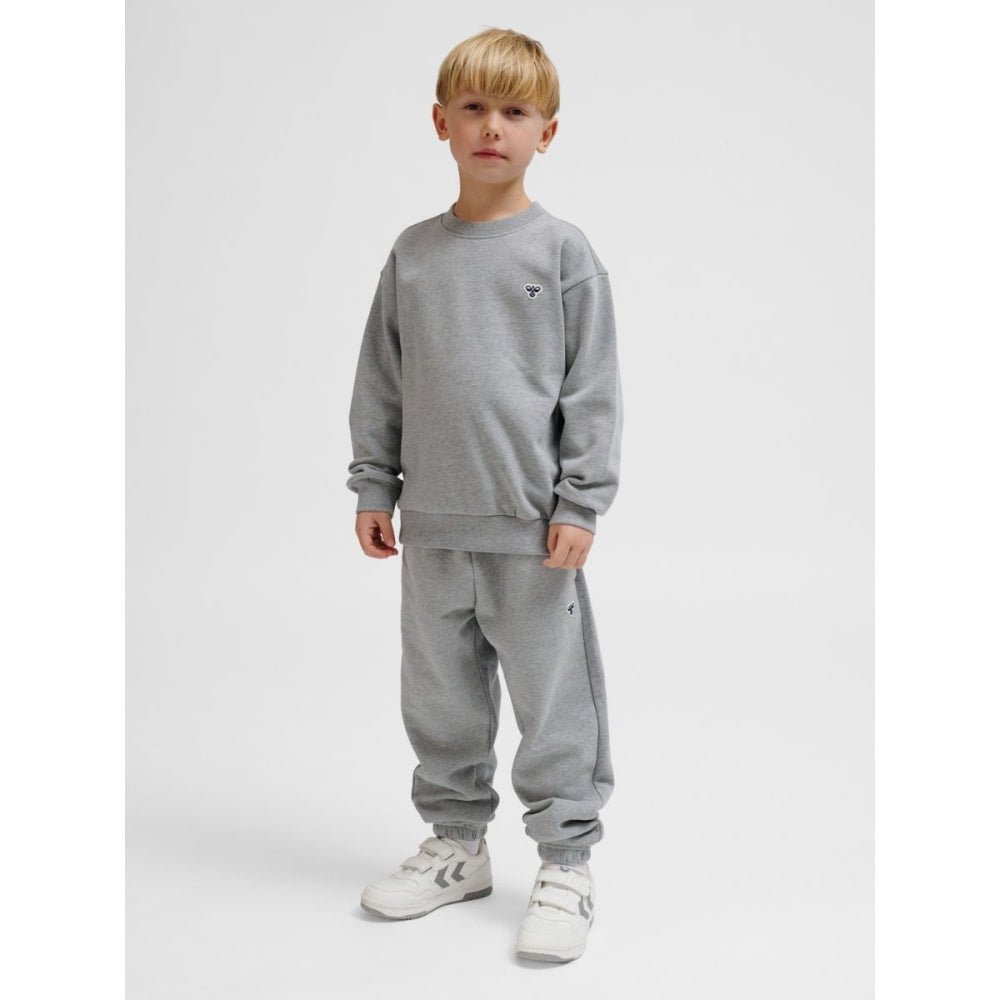 Hummel - Genser Loose Crewneck Bee Grey Melange - Guttelus