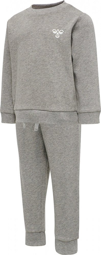Hummel - Joggedress Santo Grey Melange - Guttelus.no