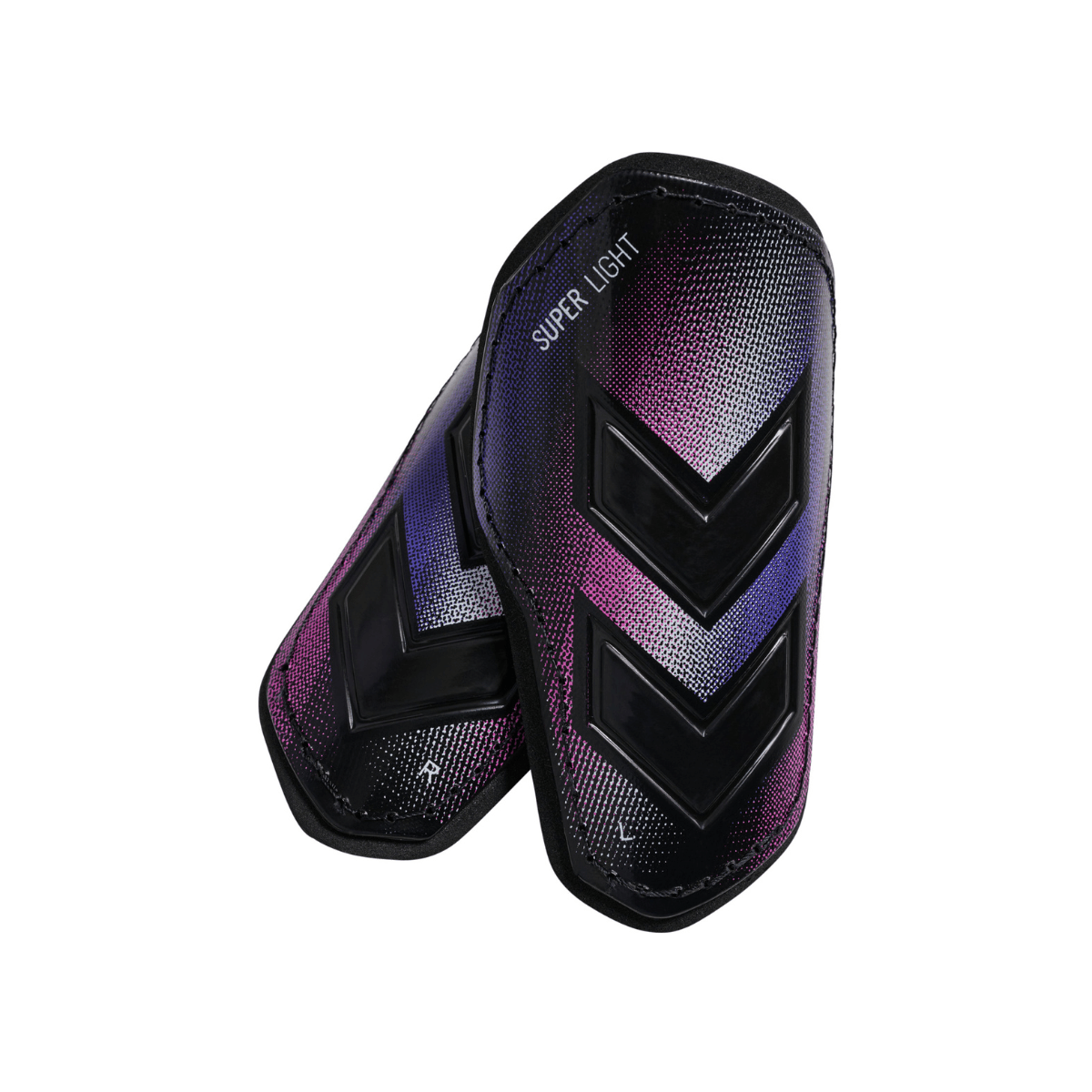 Hummel - Leggskinner Shin Guards Black/ Blue/ Pink - Guttelus.no