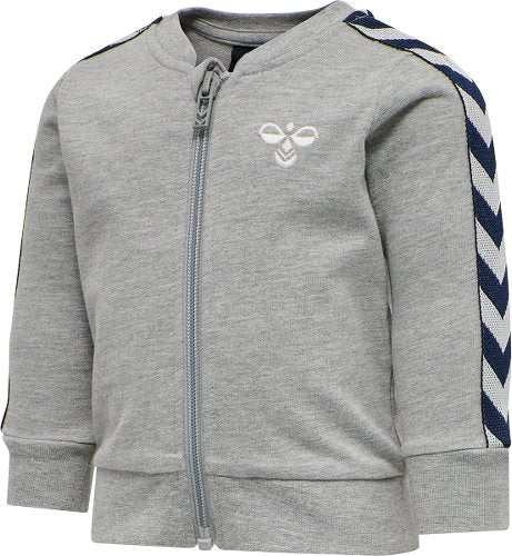 Hummel - Tracksuit Bille Grey Melange - Guttelus.no