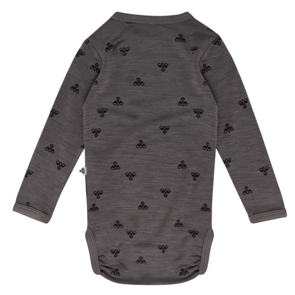 Hummel - Ullbody Ull og Bambus Grey Melange - Guttelus.no