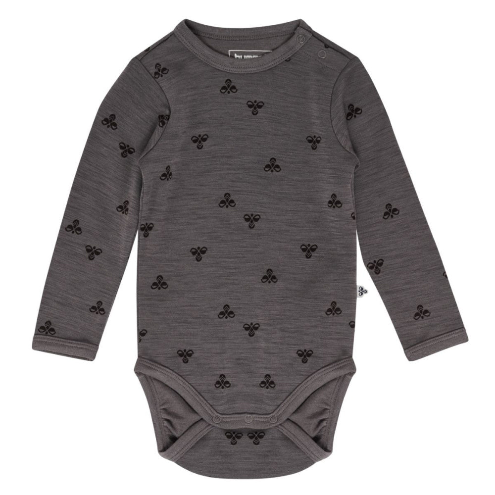 Hummel - Ullbody Ull og Bambus Grey Melange - Guttelus.no