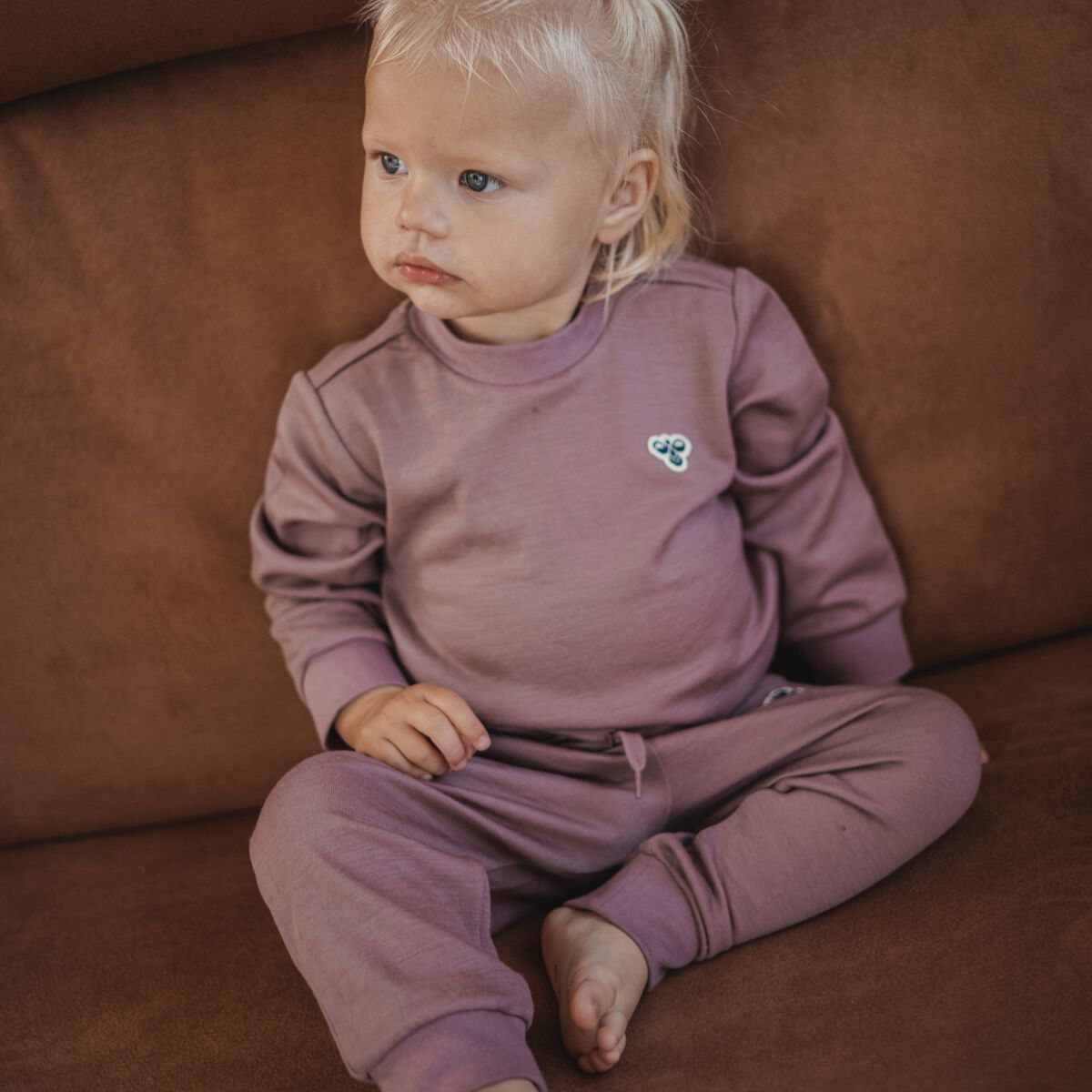 Hummel - Ullbukse Ull og Bambus Twilight Mauve - Guttelus.no