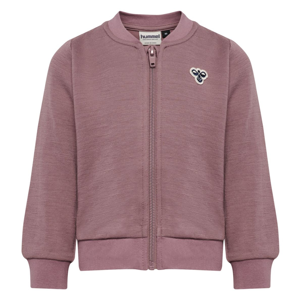 Hummel - Ulljakke Zip Ull og Bomull Twilight Mauve - Guttelus.no