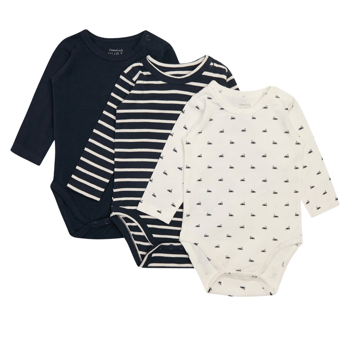 Hust and Claire - Body 3-pk Bertram Car Navy