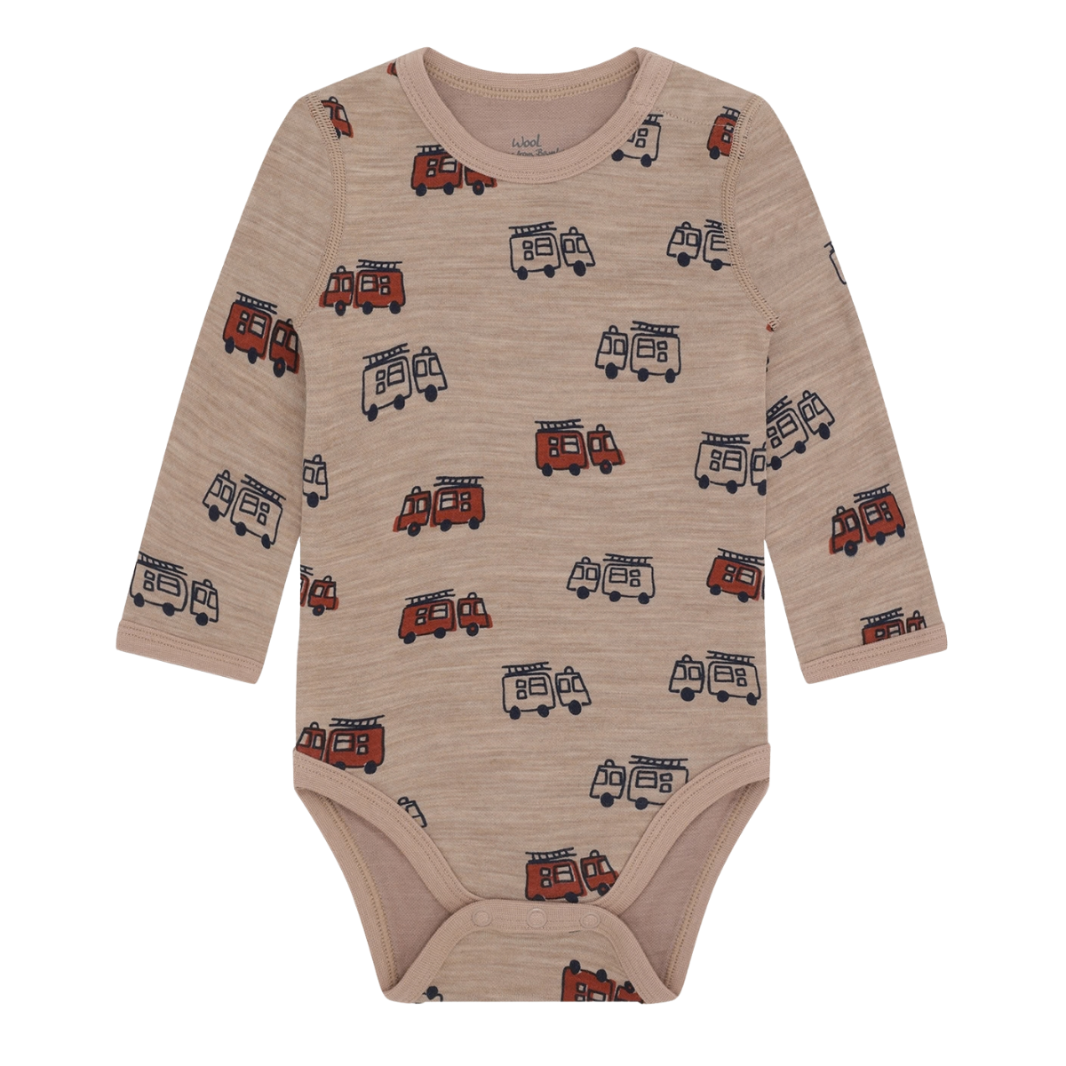 Hust and Claire - Body Ull og Bambus Baloo Firetruck Biscuit