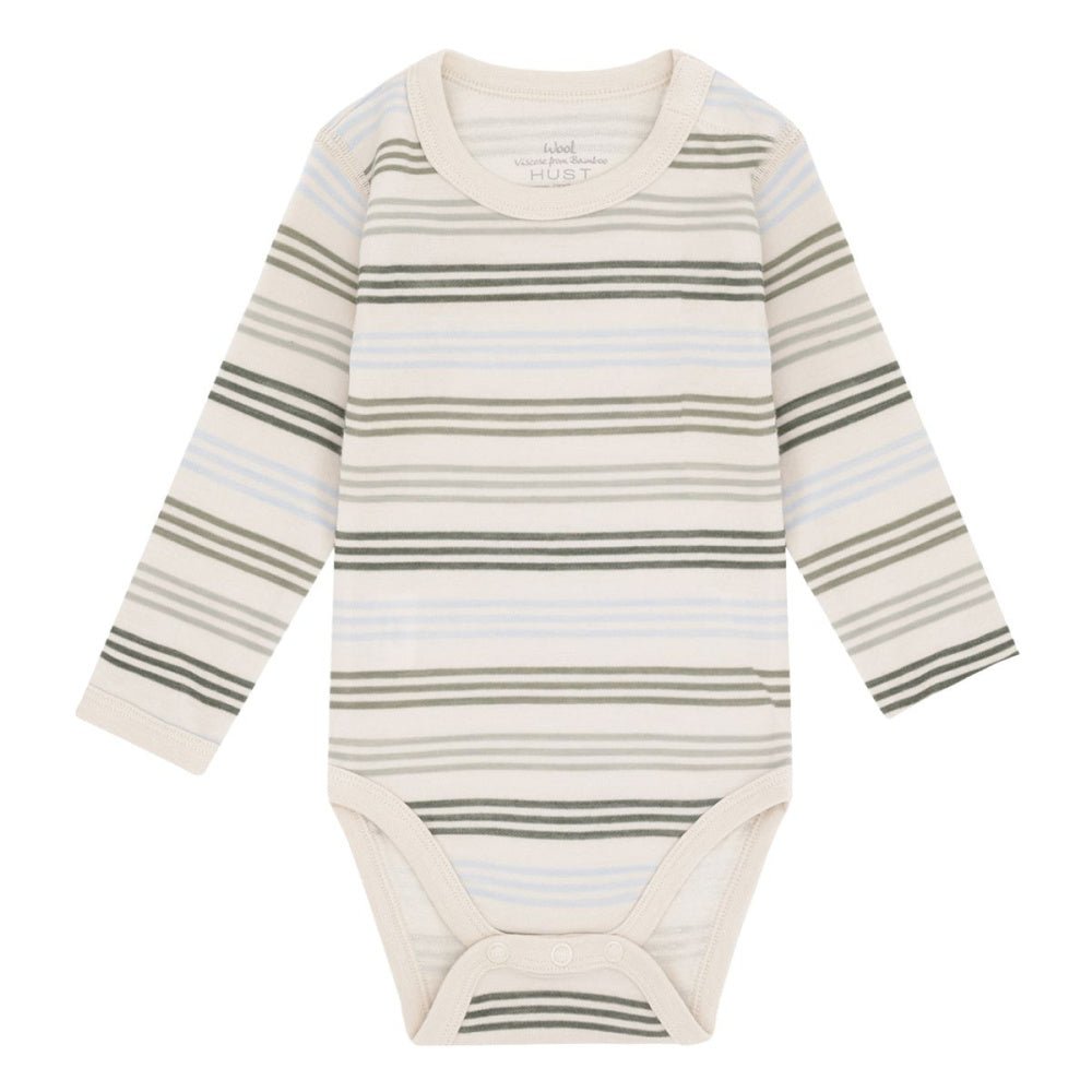Hust And Claire - Body Ull/ Bambus Baloo 3 Stripe French Oak - Guttelus