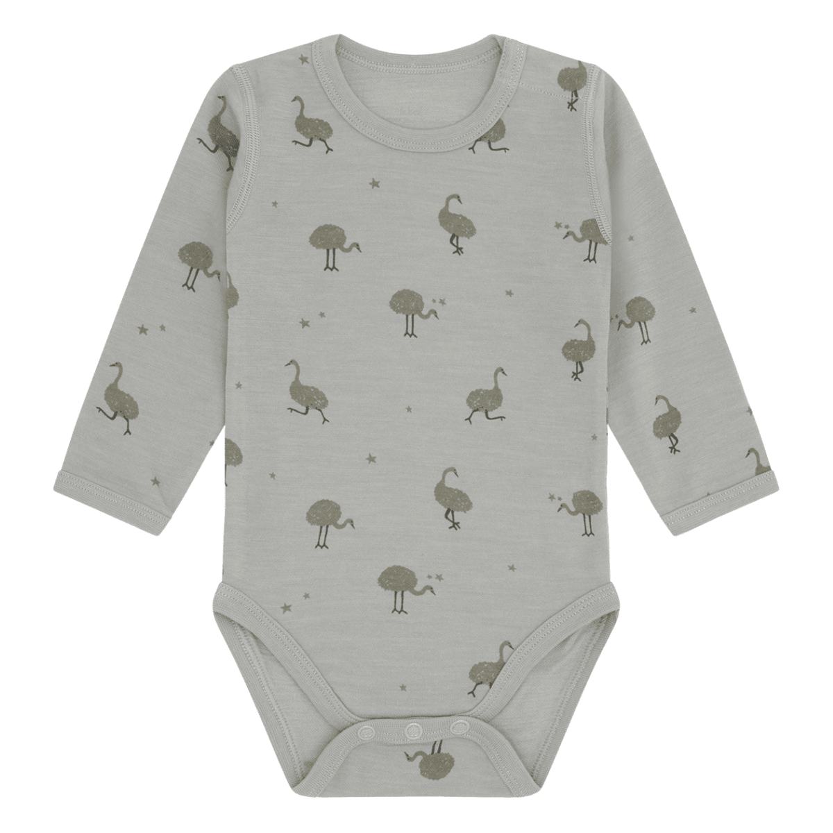 Hust and Claire - Body Ull og Bambus Baloo Ostrich Forest Fog - Guttelus.no