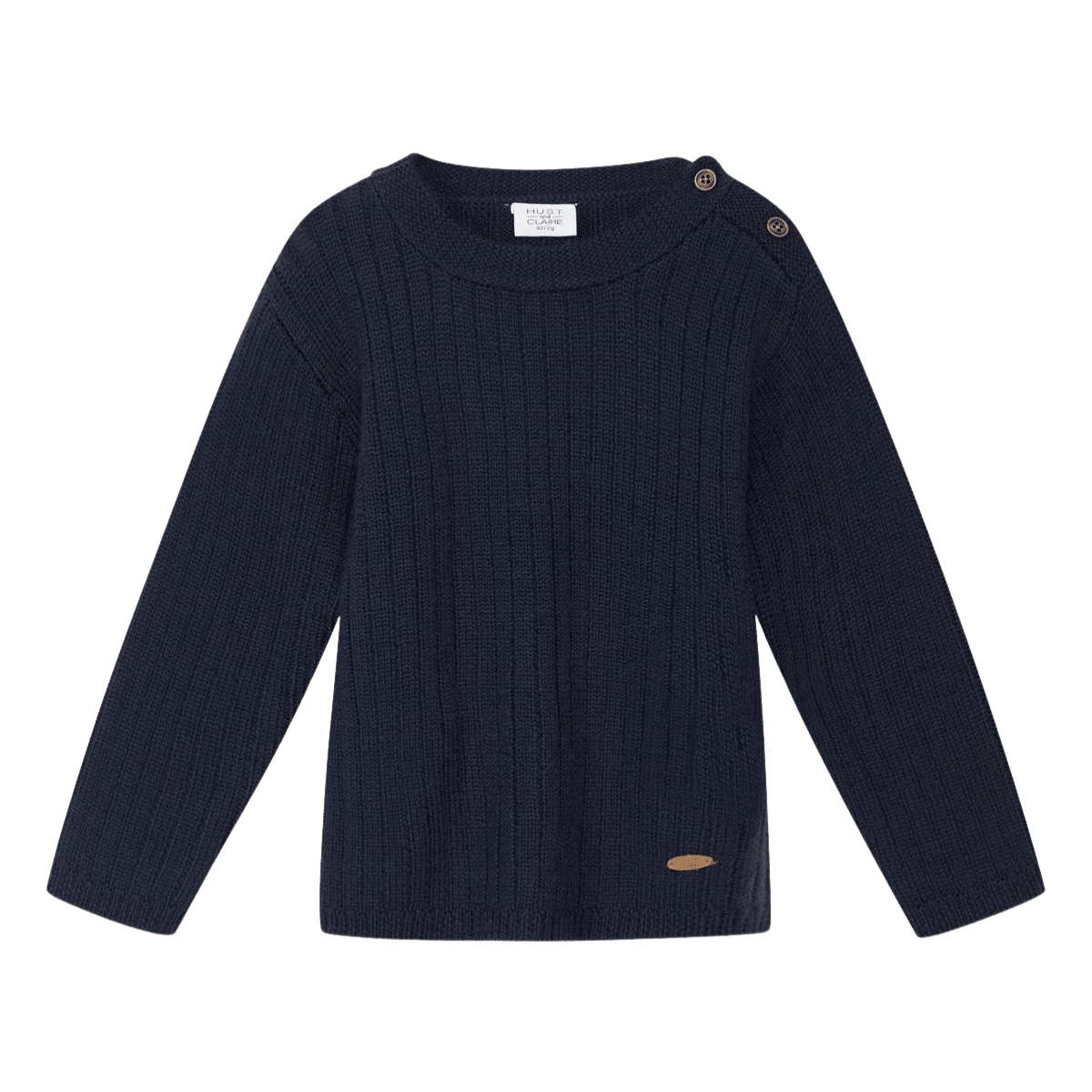 Hust and Claire - Genser i Ull Pil More Navy - Guttelus