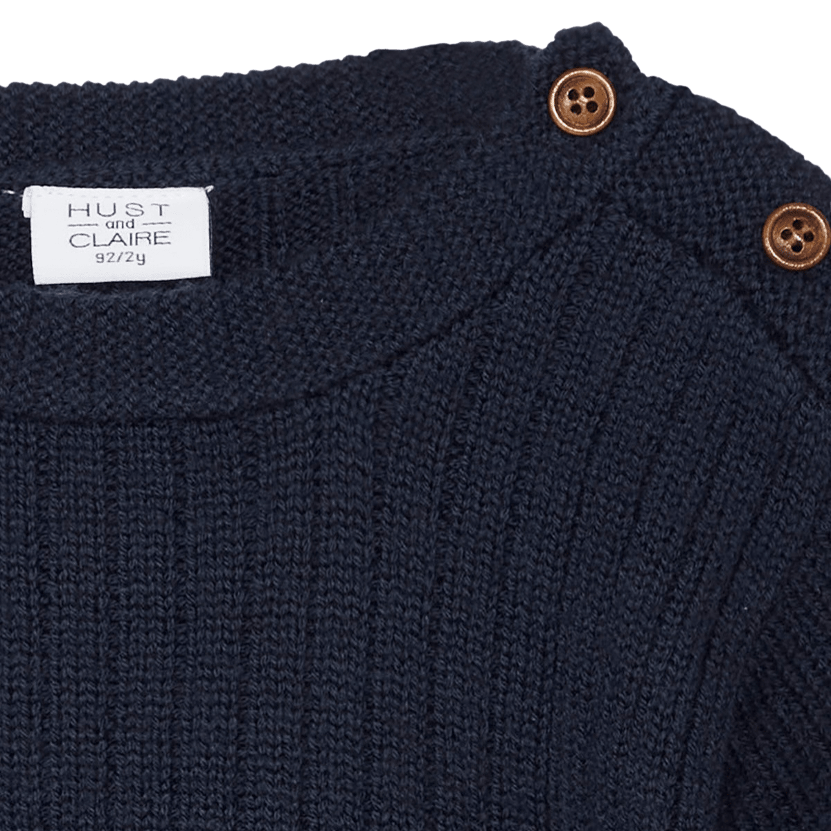 Hust and Claire - Genser i Ull Pil More Navy - Guttelus