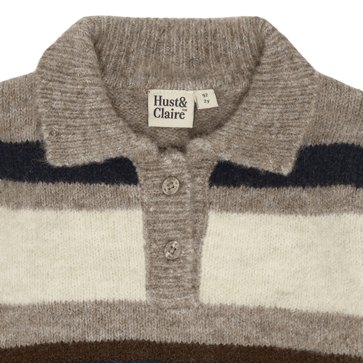 Hust and Claire - Genser Polo Pelle Kangaroo Melange - Guttelus