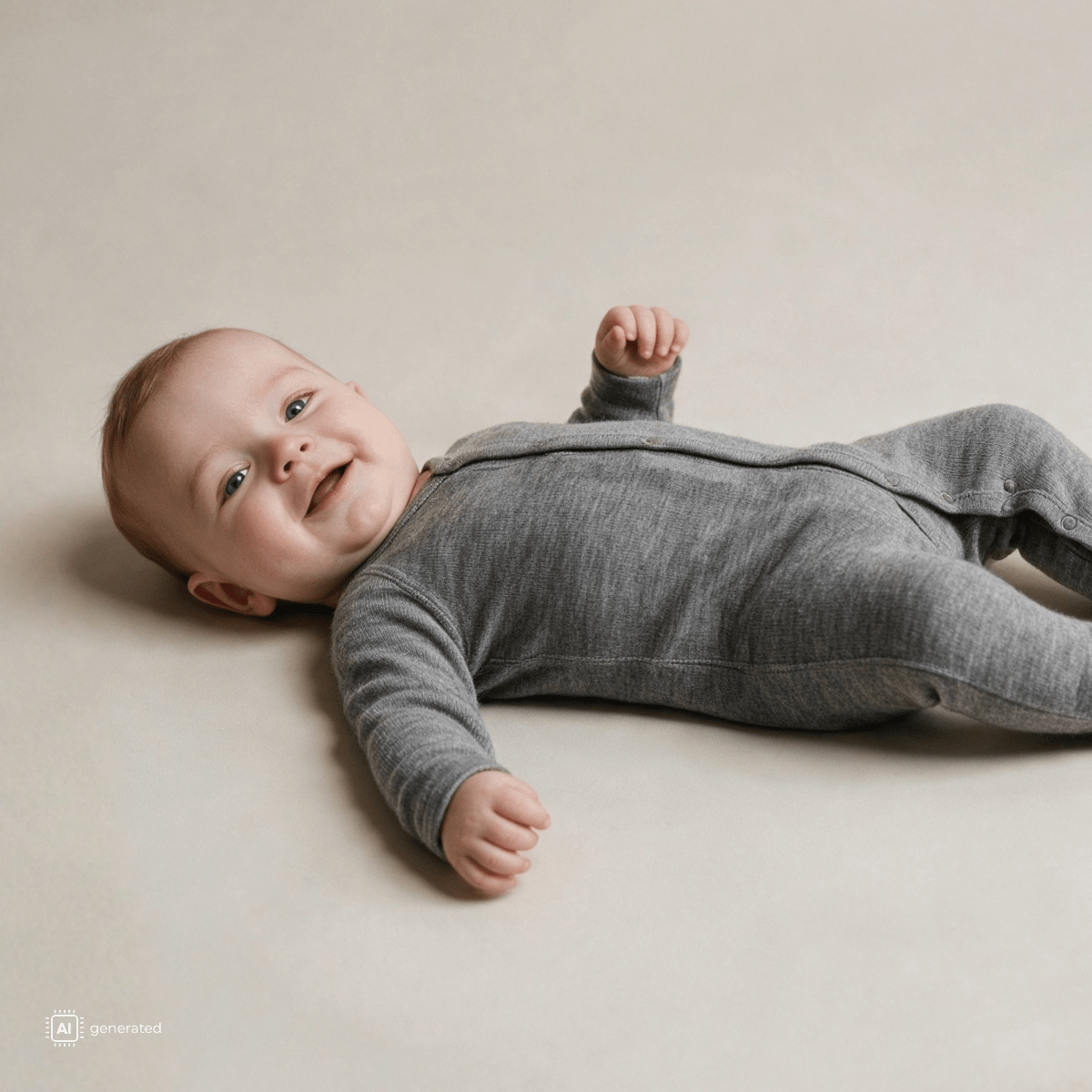 Hust and Claire - Heldress i Ull Mobi Solid Wool Grey - Guttelus