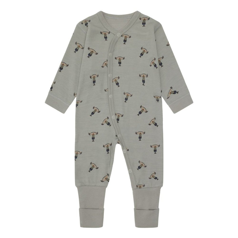 Hust And Claire - Heldress i Ull og Bambus Manu Strong Man Forest Fog - Guttelus