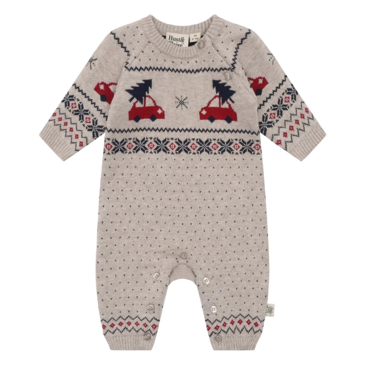 Hust and Claire - Heldress Jul Manly Nordic Beige Melange - Guttelus
