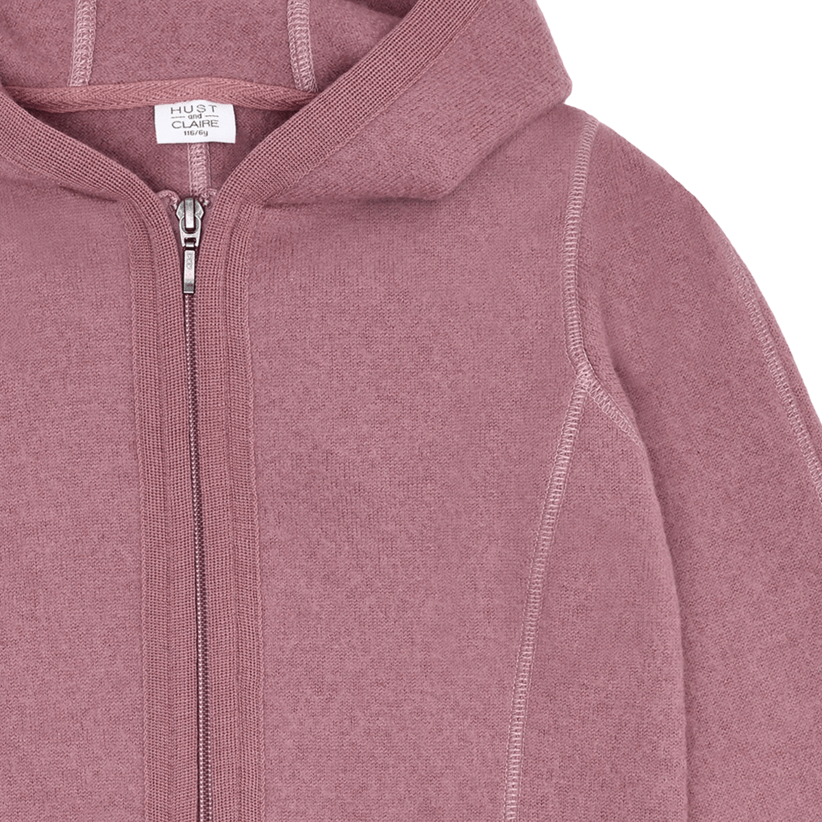 Hust and Claire - Jakke i tovet Ull Ebba Pale Mauve - Guttelus