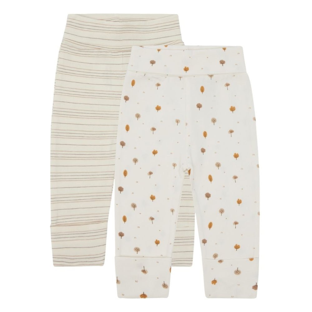 Hust and Claire - Leggings Baby 2pk Luca Snow White - Guttelus