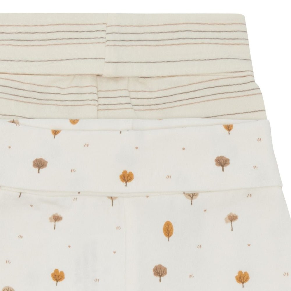 Hust and Claire - Leggings Baby 2pk Luca Snow White - Guttelus