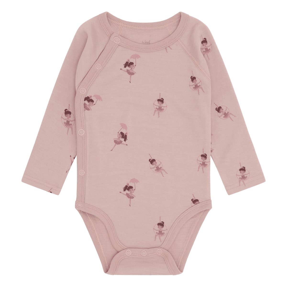 Hust and Claire - Omslagsbody Ull og Bambus Baloo Wrap Line dancer Adobe Rose - Guttelus.no