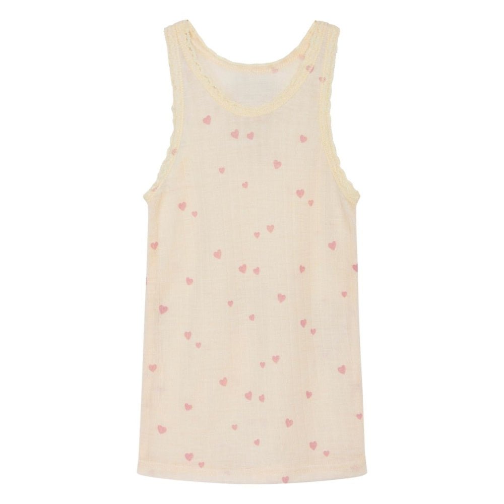 Hust And Claire - Singlet Ull og Lyocell Fricel Ecru - Guttelus