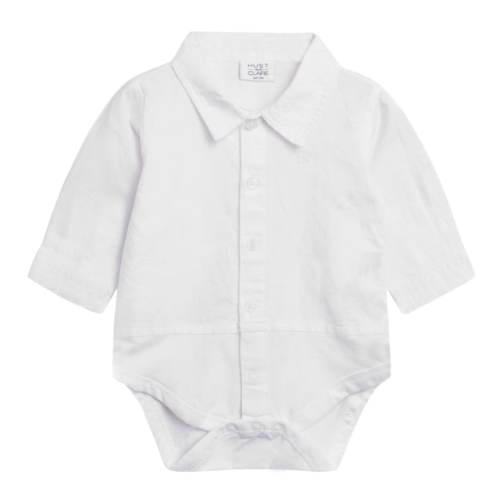 Hust and Claire - Skjortebody Birger White - Guttelus