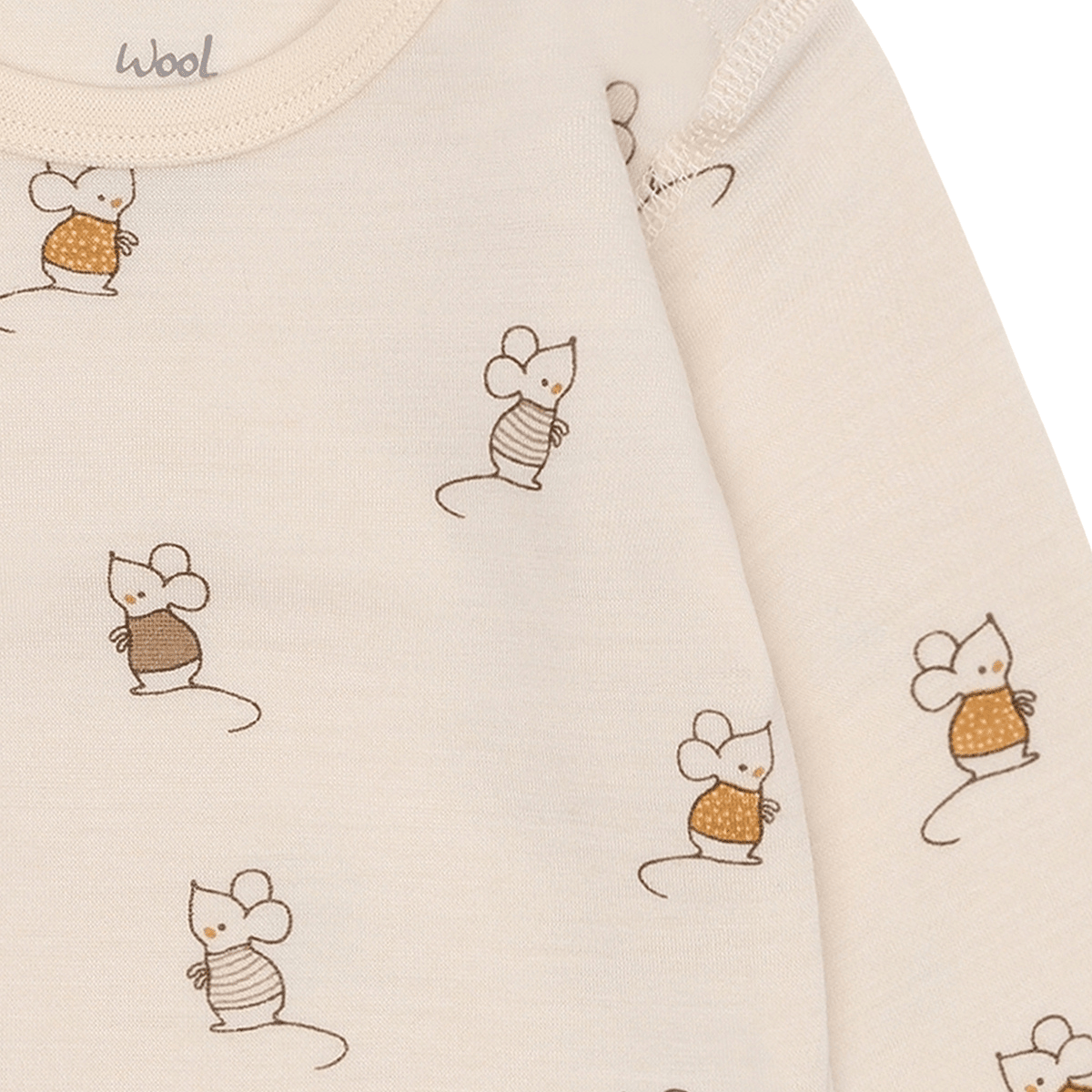 Hust and Claire - Ullbody Bo Mouse Off White - Guttelus.no