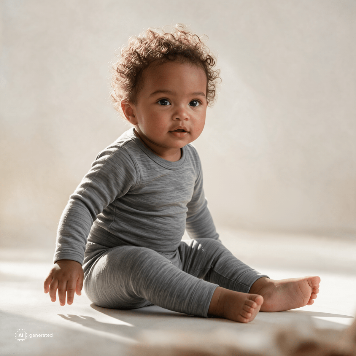 Hust and Claire - Ullbody Bo Solid Wool Grey - Guttelus