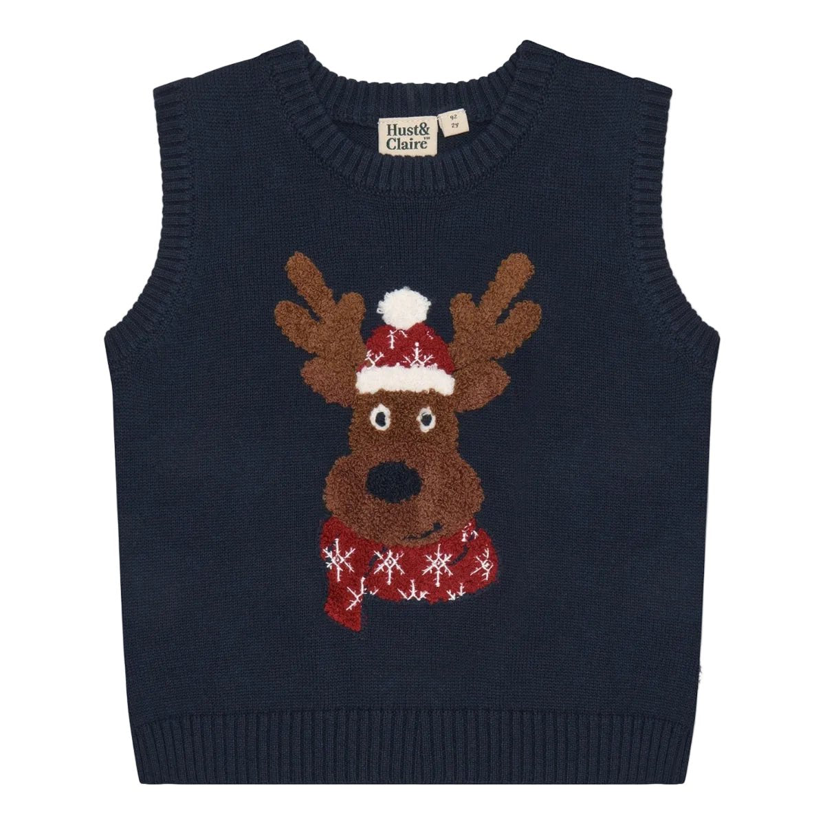 Hust and Claire - Vest Princo Reindeer More Navy - Guttelus