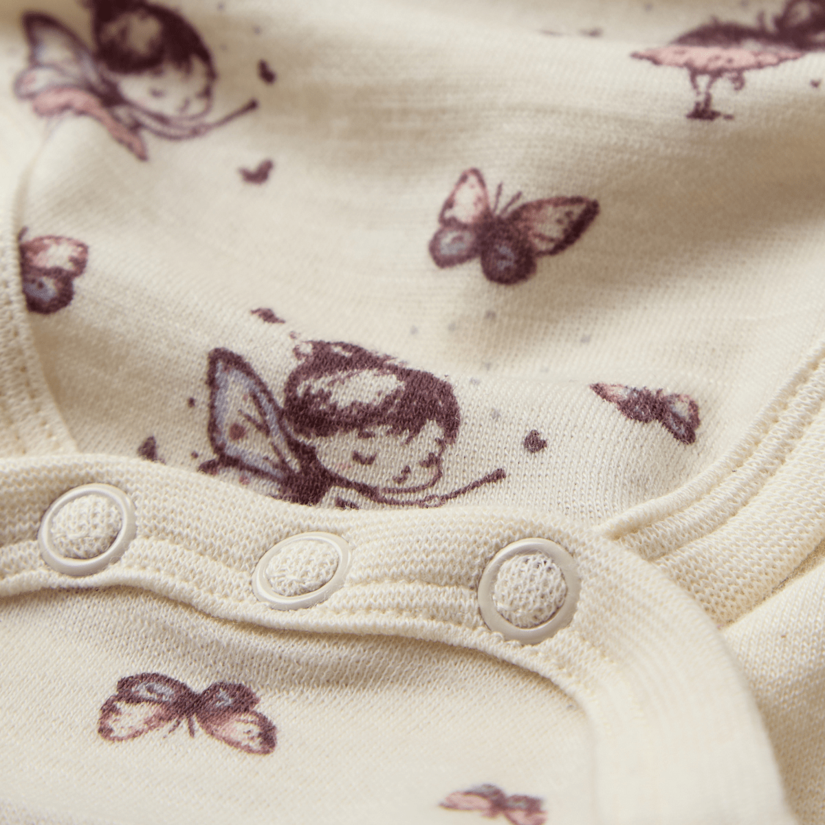 Hust & Claire - Body i Ull/Bambus Fairy Off White - Guttelus.no
