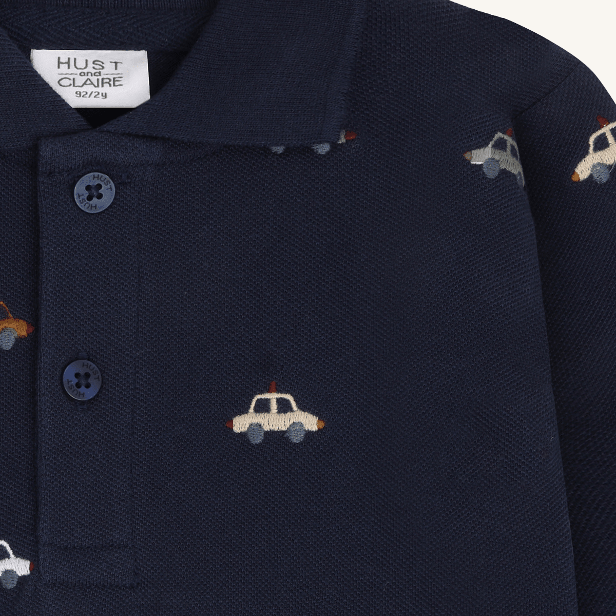 Hust & Claire - Genser Polo Stevie Policecars Blues - Guttelus