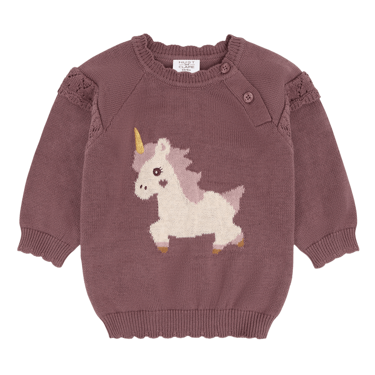 Hust & Claire - Genser Pusle Magic Plum - Guttelus.no
