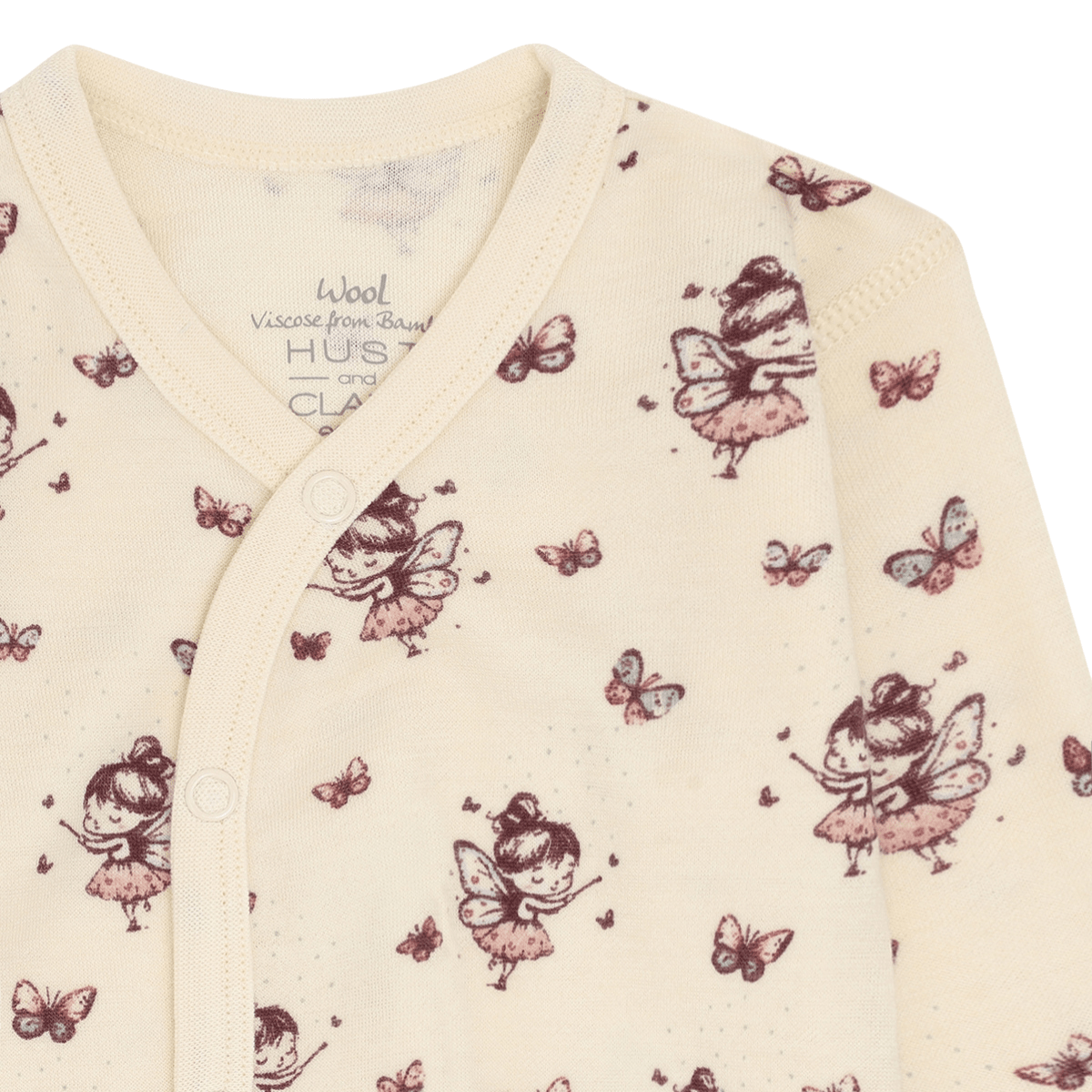 Hust & Claire - Heldress i Ull/Bambus Fairy Off White - Guttelus.no