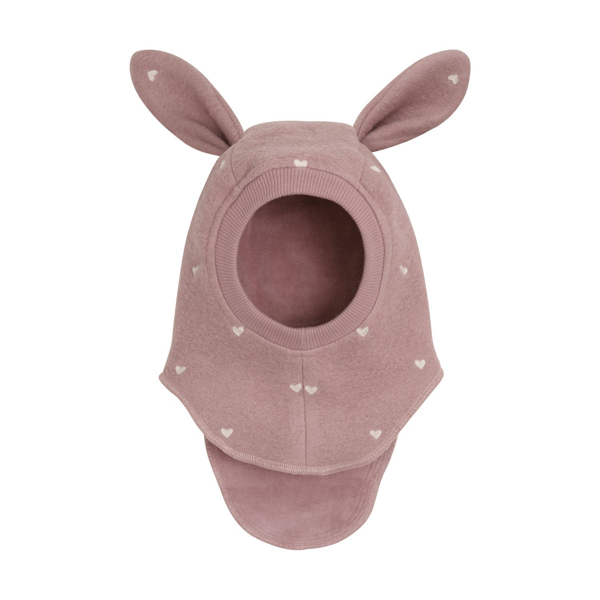 Huttelihut - Balaclava Ull Broderi Kaninører Deauville Mauve - Guttelus
