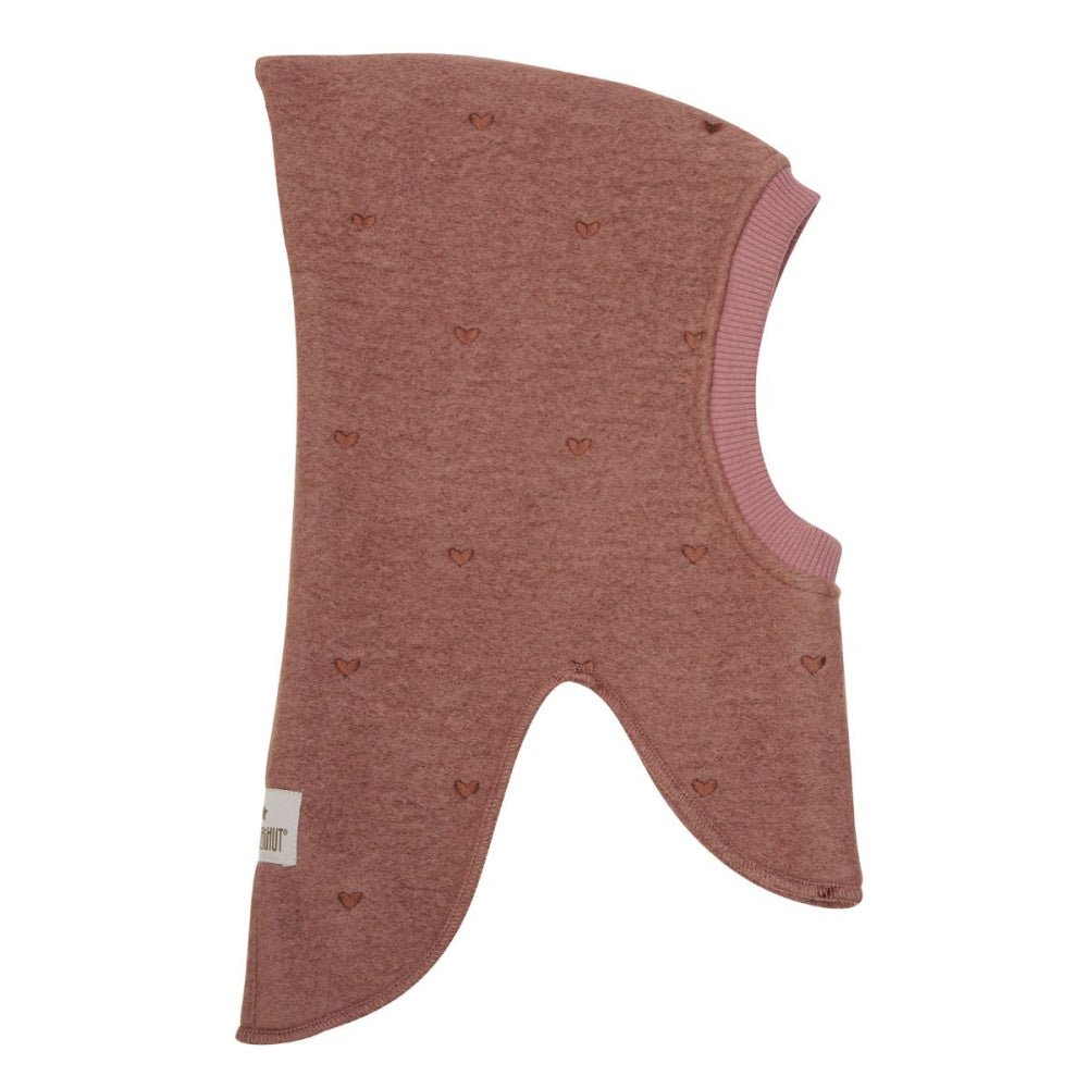 Huttelihut - Balaclava Ull Broderte Hjerter Burlwood - Guttelus.no