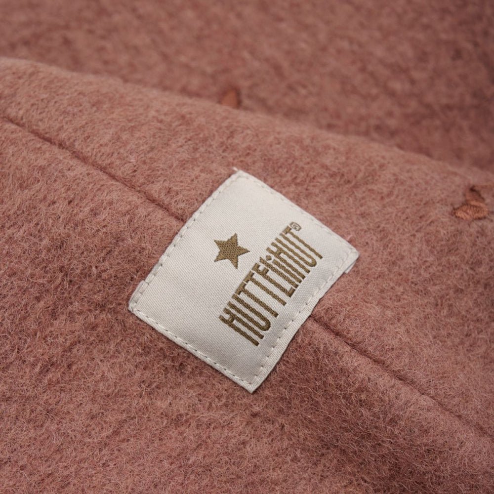 Huttelihut - Balaclava Ull Broderte Hjerter Burlwood - Guttelus.no