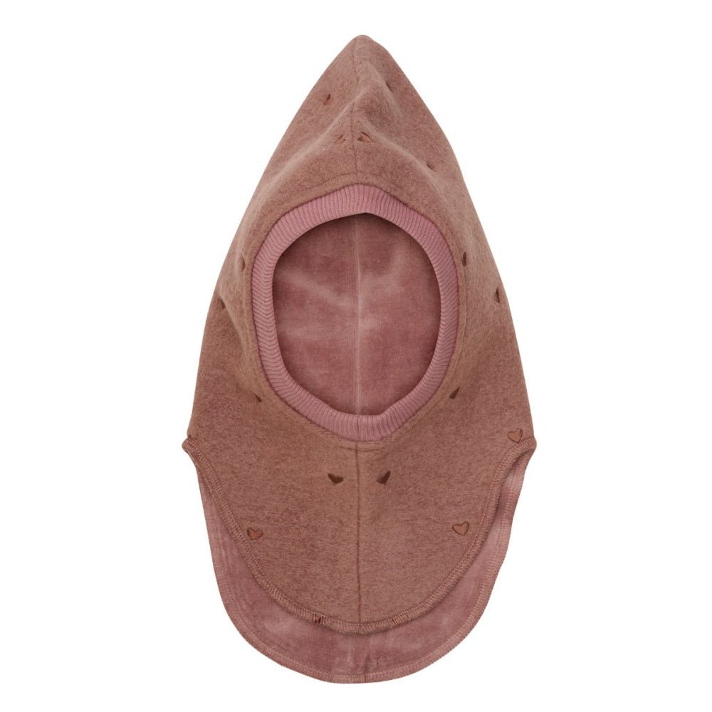 Huttelihut - Balaclava Ull Broderte Hjerter Burlwood - Guttelus.no