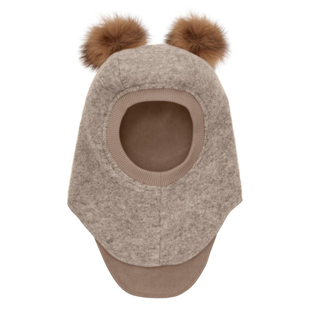Huttelihut - Balaclava Ullfleece Alpakkadusk Camel Melange - Guttelus.no