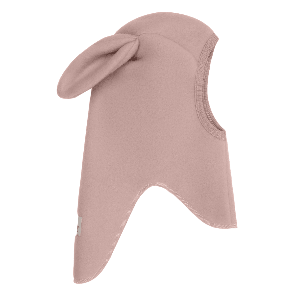 Huttelihut - Balaclava Ullfleece Kaninører Mahogany Rose - Guttelus.no