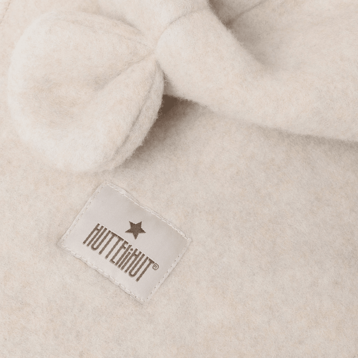 Huttelihut - Balaclava Ullfleece Ører Camel Melange - Guttelus.no