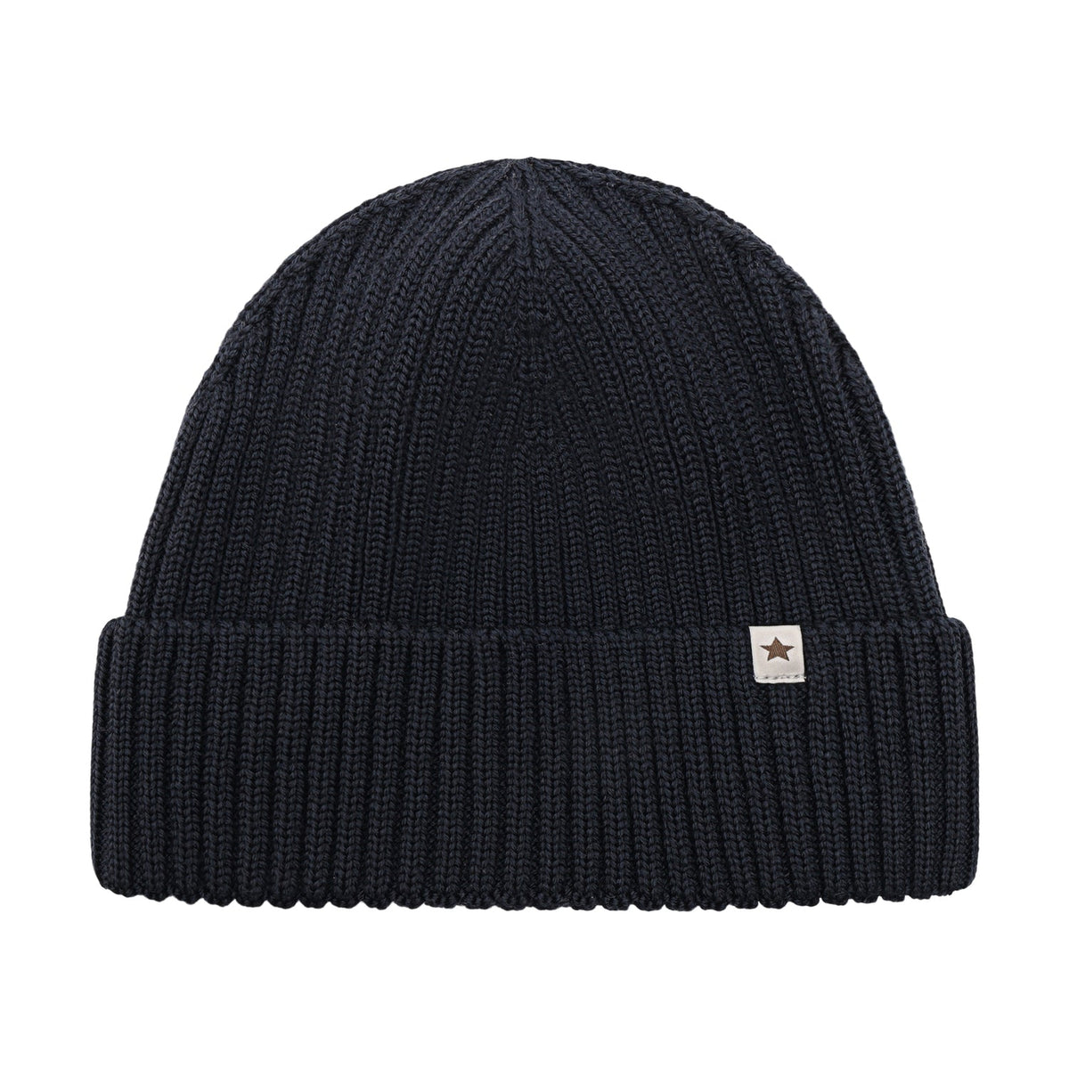 Huttelihut - Lue Strikket Ull Dark Navy - Guttelus