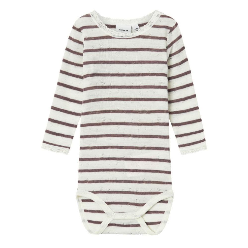 Name It - Body Ull Baby Wang Striper Sparrow