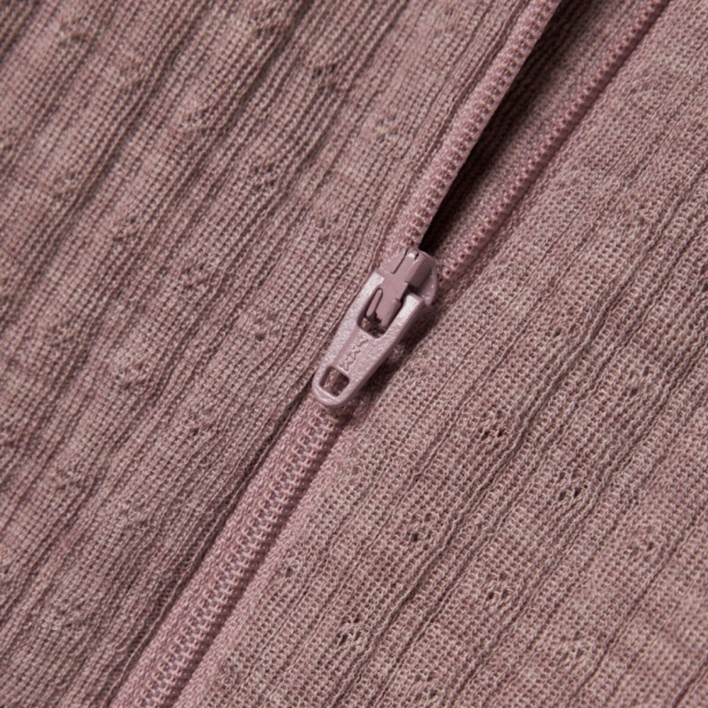 Name It - Heldress i Ull og Silke Rib Wossa Purple Dove