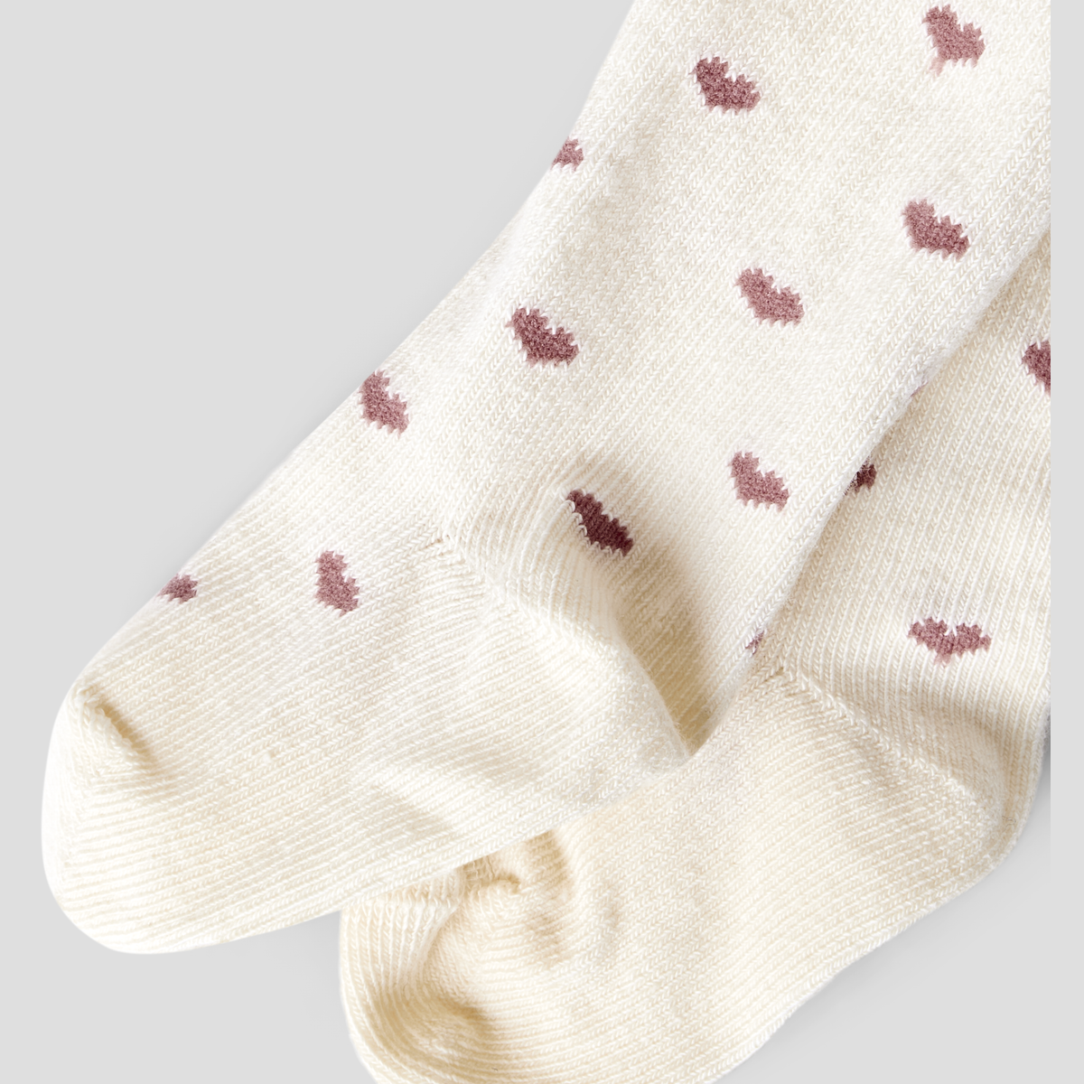 Lil' Atelier - Strømpebukse Baby Freba Turtledove/ Withered Rose