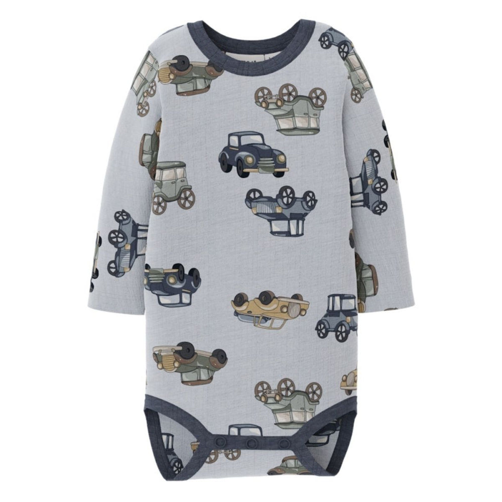 Name It - Body Ull Baby Wang Cars Gray Dawn AOP
